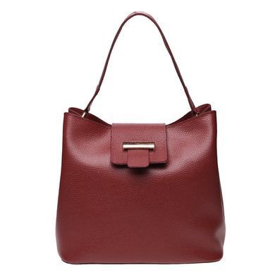Жіноча шкіряна сумка Ricco Grande 1L916-burgundy бордовий