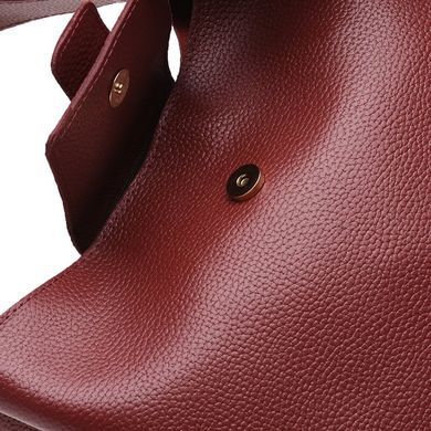 Жіноча шкіряна сумка Ricco Grande 1L916-burgundy бордовий