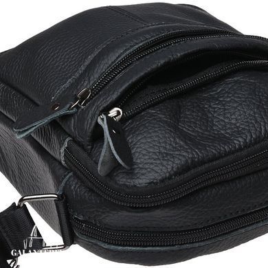 Мужской кожаный мессенджер Keizer K11816-black черный