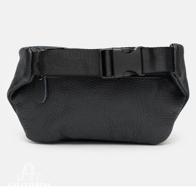 Сумка на пояс чоловіча шкіряна Borsa Leather K101-black