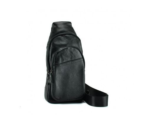 Мужской кожаный рюкзак Tiding Bag A25-5021A черный