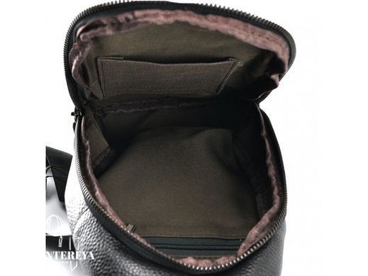 Мужской кожаный рюкзак Tiding Bag A25-5021A черный