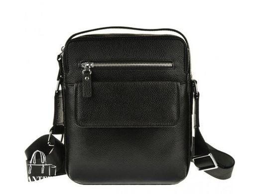 Мужской кожаный черный мессенджер Tiding Bag M5609-1A