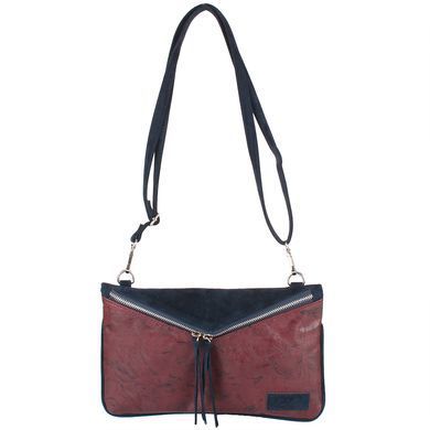 Клатч женский LASKARA LK10202-bordauex-navy