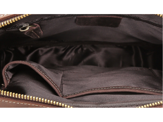 Чоловічий шкіряний месенджер Tiding Bag t1072 коричневий
