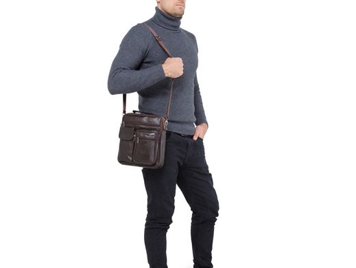 Мессенджер мужской кожаный HD Leather NM24-105C