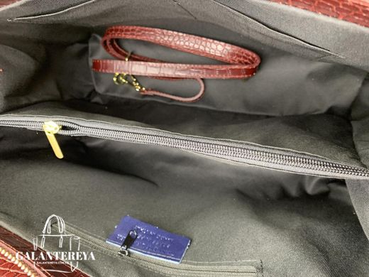 Женская кожаная сумка Italian fabric bags 2587