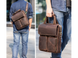 Мужской кожаный мессенджер Tiding Bag t1072 коричневый 3