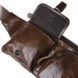 Мужская кожаная сумка на пояс Keizer k1886-dark brown коричневый 4