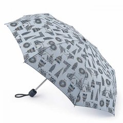 Зонт женский механический Fulton Stowaway-24 G701 Grey (Серый)