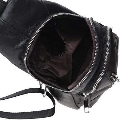 Рюкзак чоловічий шкіряний Keizer K1168-black