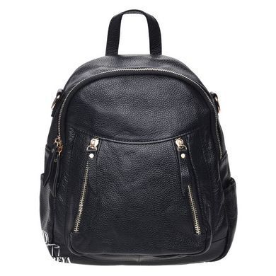 Женский кожаный рюкзак Keizer K1182-black черный