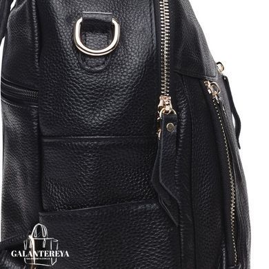 Женский кожаный рюкзак Keizer K1182-black черный