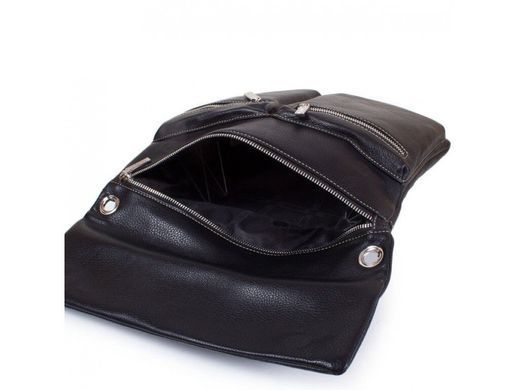 Мужской кожаный мессенджер Lareboss 8259-1 BLACK черный