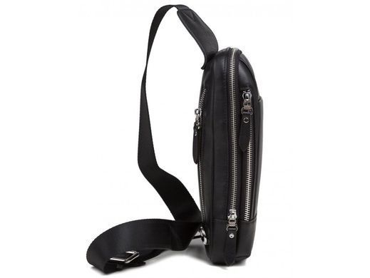 Чоловічий шкіряний рюкзак Tiding Bag B3-087A чорний