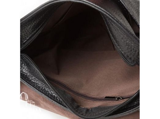 Мужской кожаный черный мессенджер Tiding Bag M38-8136