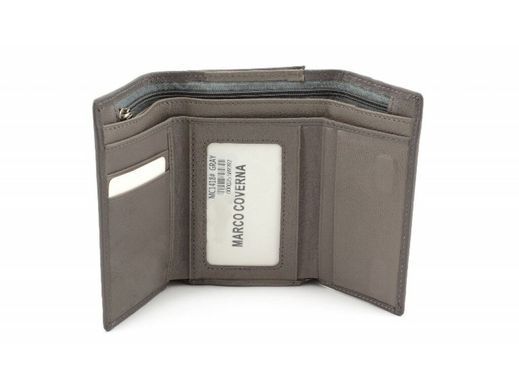 Женский кожаный кошелек HORTON TRW8581G серый