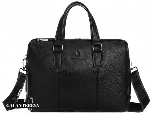 Кожаная мужская сумка для ноутбука Royal Bag RB50031 черный