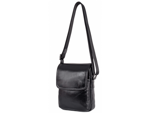 Мужской кожаный мессенджер Tiding Bag 8027A черный