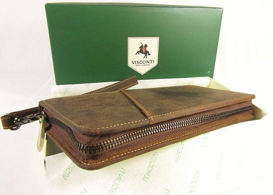 Дорожное кожаное портмоне Visconti 728_oil_tan