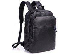 Мужской кожаный рюкзак Tiding Bag A25F-8835A черный