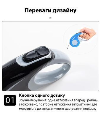 Поводок-рулетка для собаки и котов 5м SJ-208