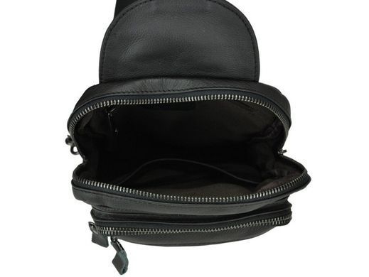 Мужской кожаный мессенджер Tiding Bag 8808A черный