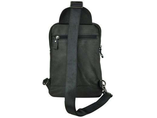 Мужской кожаный мессенджер Tiding Bag 8808A черный