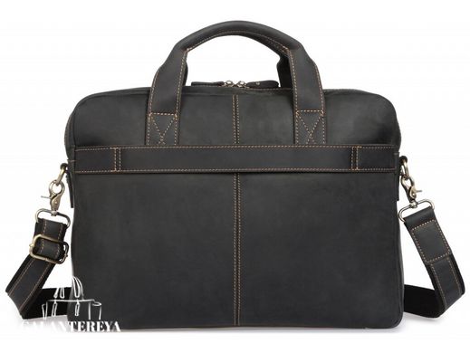 Кожаная сумка для ноутбука Tiding Bag t0033A черный