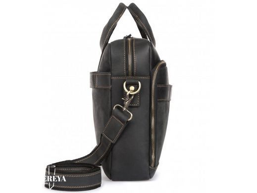 Кожаная сумка для ноутбука Tiding Bag t0033A черный