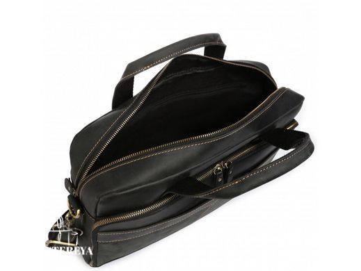 Кожаная сумка для ноутбука Tiding Bag t0033A черный
