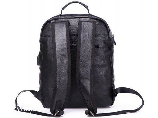 Мужской кожаный рюкзак Tiding Bag A25F-8835A черный