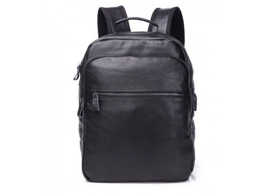 Мужской кожаный рюкзак Tiding Bag A25F-8835A черный