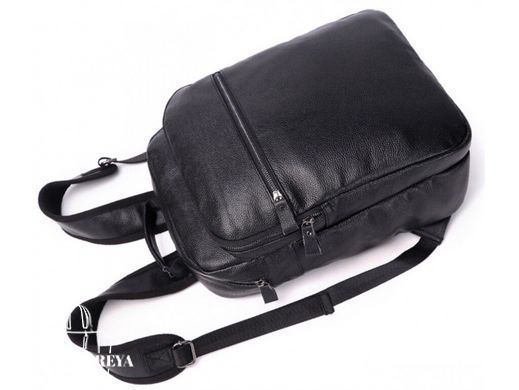 Мужской кожаный рюкзак Tiding Bag A25F-8835A черный