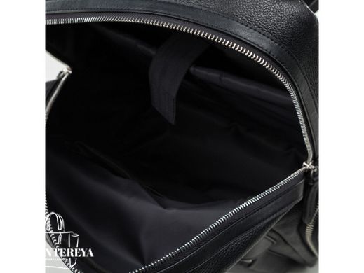Мужской кожаный рюкзак Tiding Bag B3-047A черный