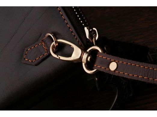 Мужской кожаный коричневый клатч Tiding Bag 8026C