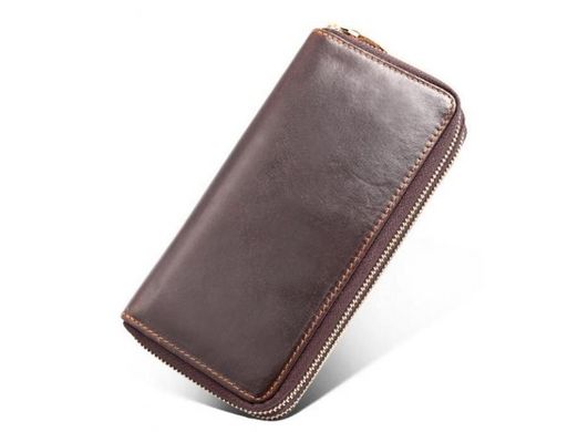 Мужской кожаный коричневый клатч Tiding Bag 8026C