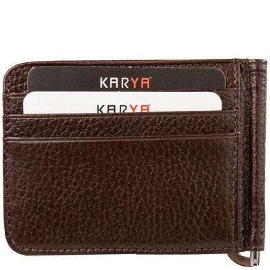 Затиск для купюр чоловічий шкіряний KARYA SHI0904-45