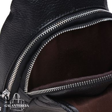 Мужской кожаный мессенджер Borsa Leather K1202-black черный