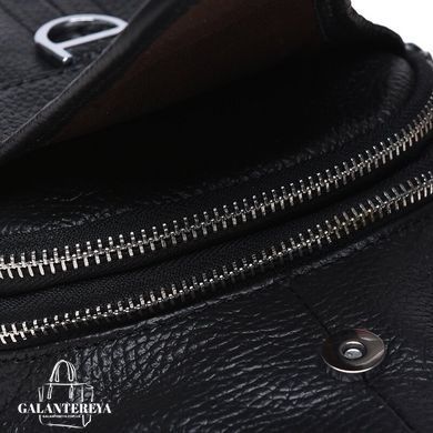 Мужской кожаный мессенджер Borsa Leather K1202-black черный