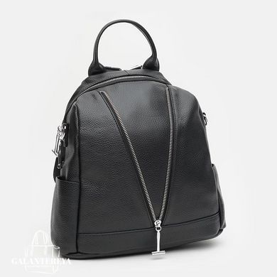 Рюкзак-сумка женский кожаный Ricco Grande K1183-black