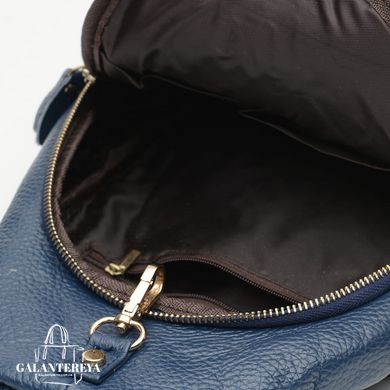 Рюкзак женский кожаный Borsa Leather K1162-blue