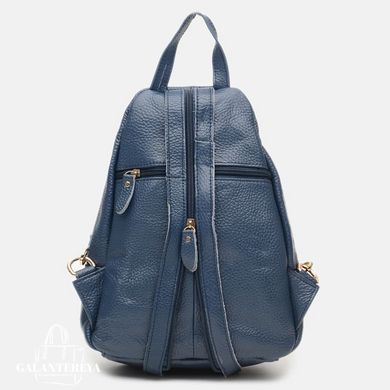 Рюкзак женский кожаный Borsa Leather K1162-blue