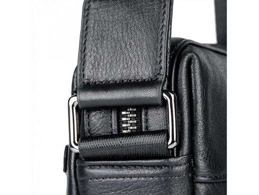 Мужской кожаный мессенджер Tiding Bag 9830A черный