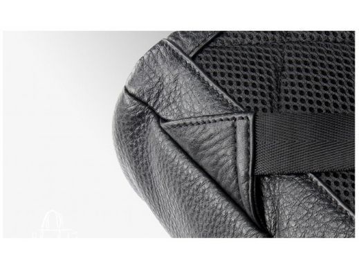 Мужской кожаный рюкзак Tiding Bag B3-012A черный