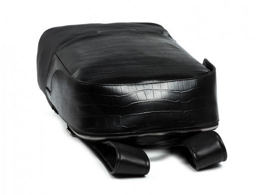 Мужской кожаный рюкзак Tiding Bag B3-019A черный