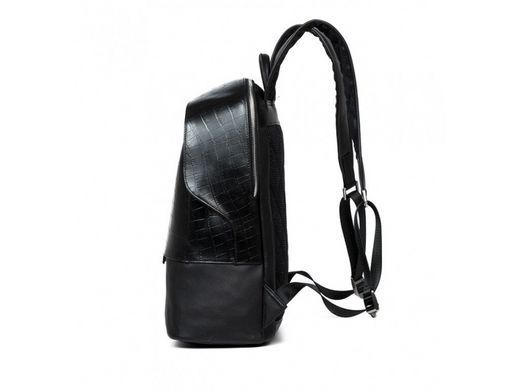Мужской кожаный рюкзак Tiding Bag B3-019A черный