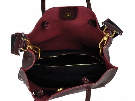 Женская кожаная сумка Riche W09-6204B бордовый