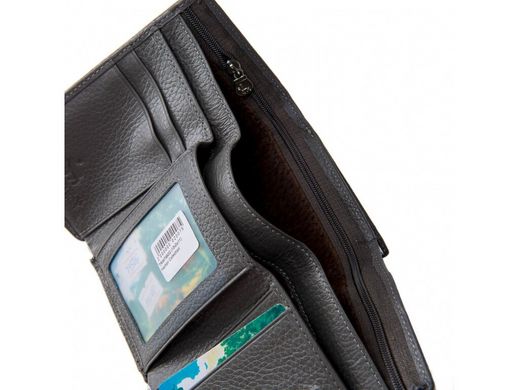 Женский кожаный кошелек Horton Collection TRW7950G серый