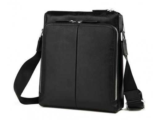 Мужской кожаный черный мессенджер Tiding Bag M664-1A